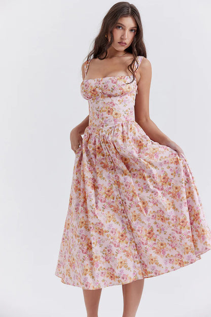 Flower Midi Dress