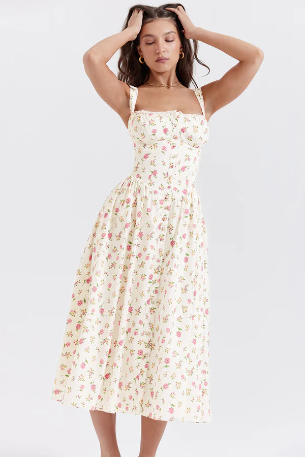 Flower Midi Dress