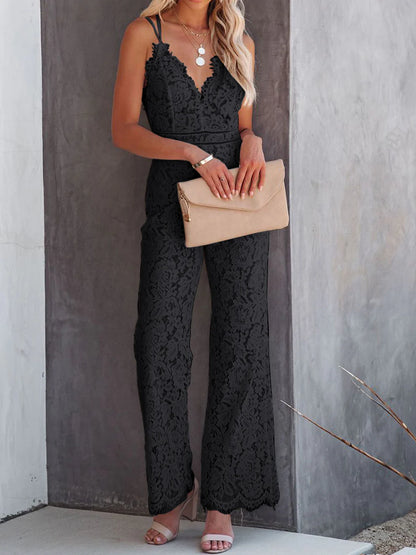 Lace Floral Jumpsuit