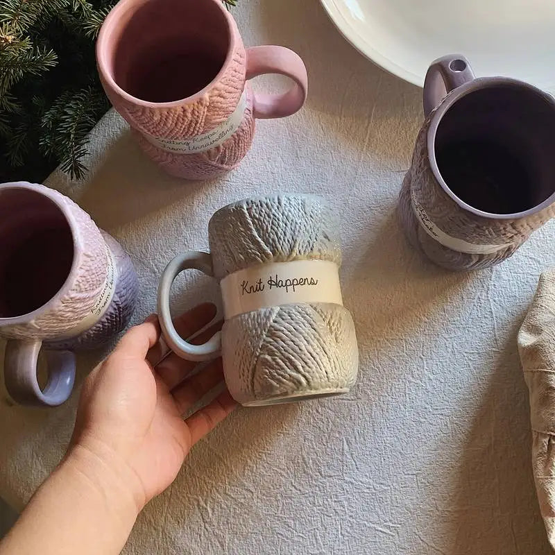 Creative Wool Ceramics Mugs