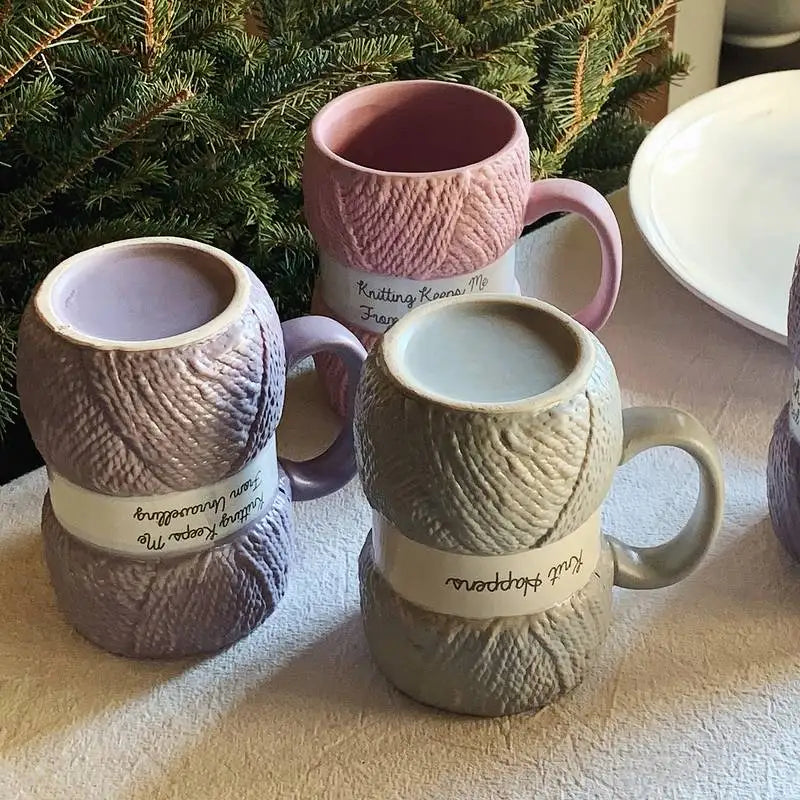 Creative Wool Ceramics Mugs