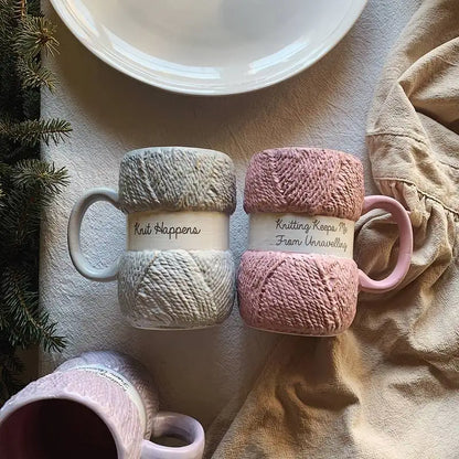 Creative Wool Ceramics Mugs