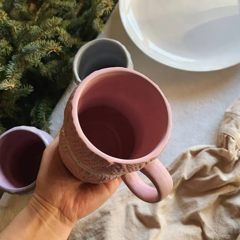 Creative Wool Ceramics Mugs