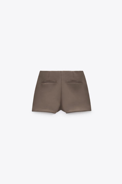 Asymmetric A- line High Waist Skorts