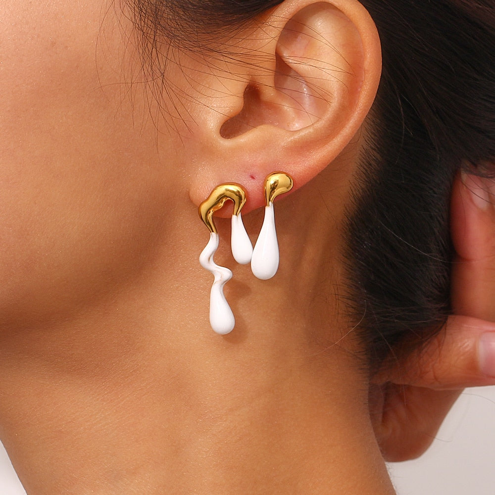 Asymmetrical Stud Earrings