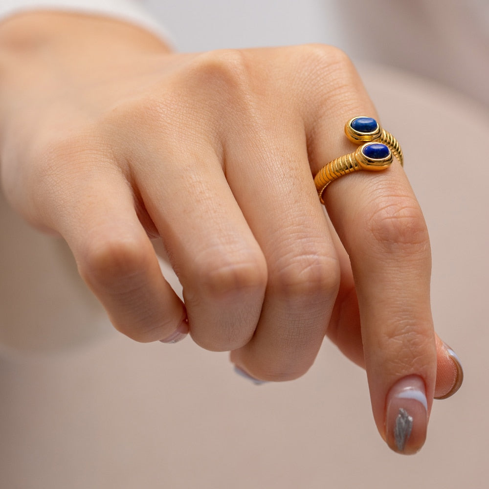 Blue and Turquoise Stone Rings