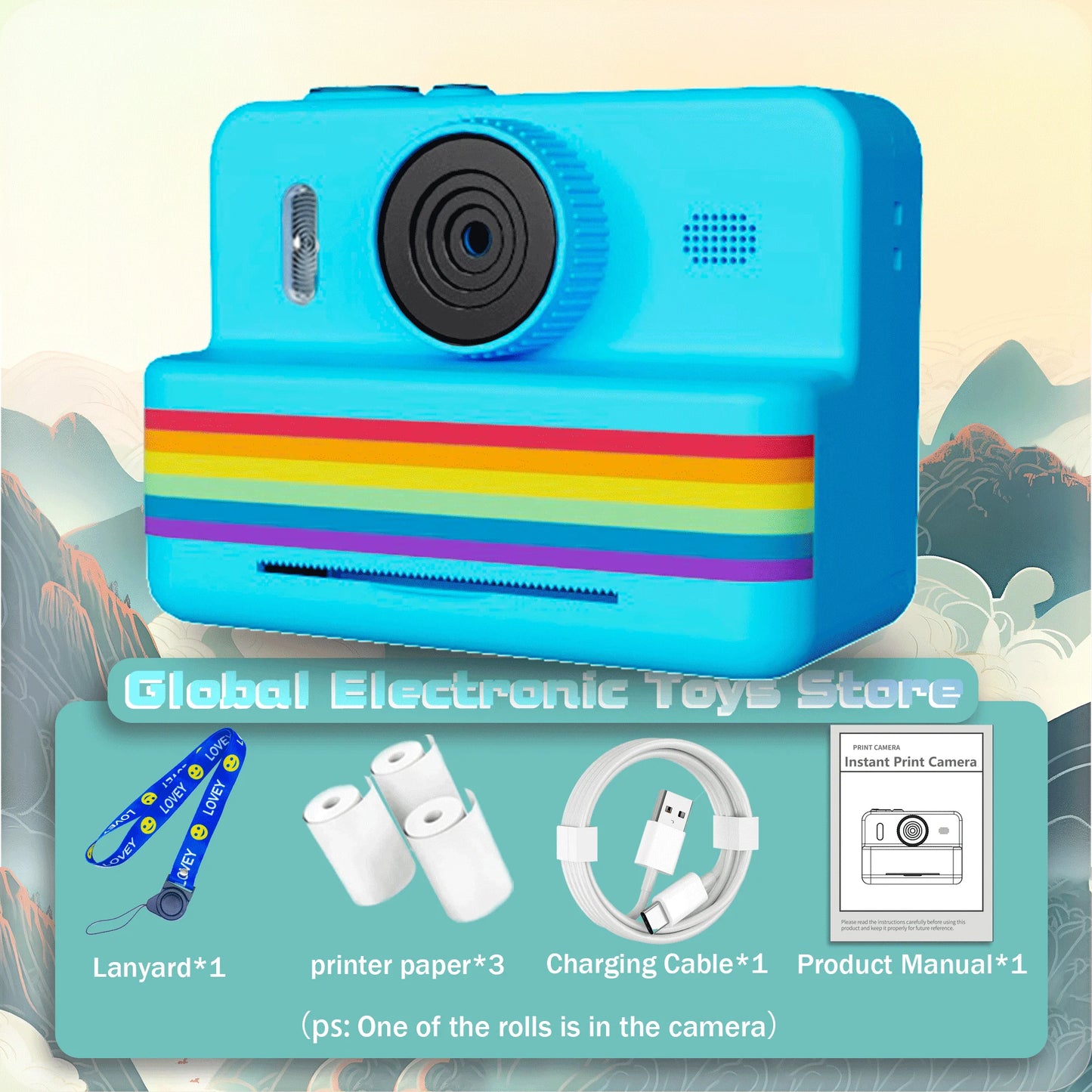 2.8 Inch Instant Print Camera