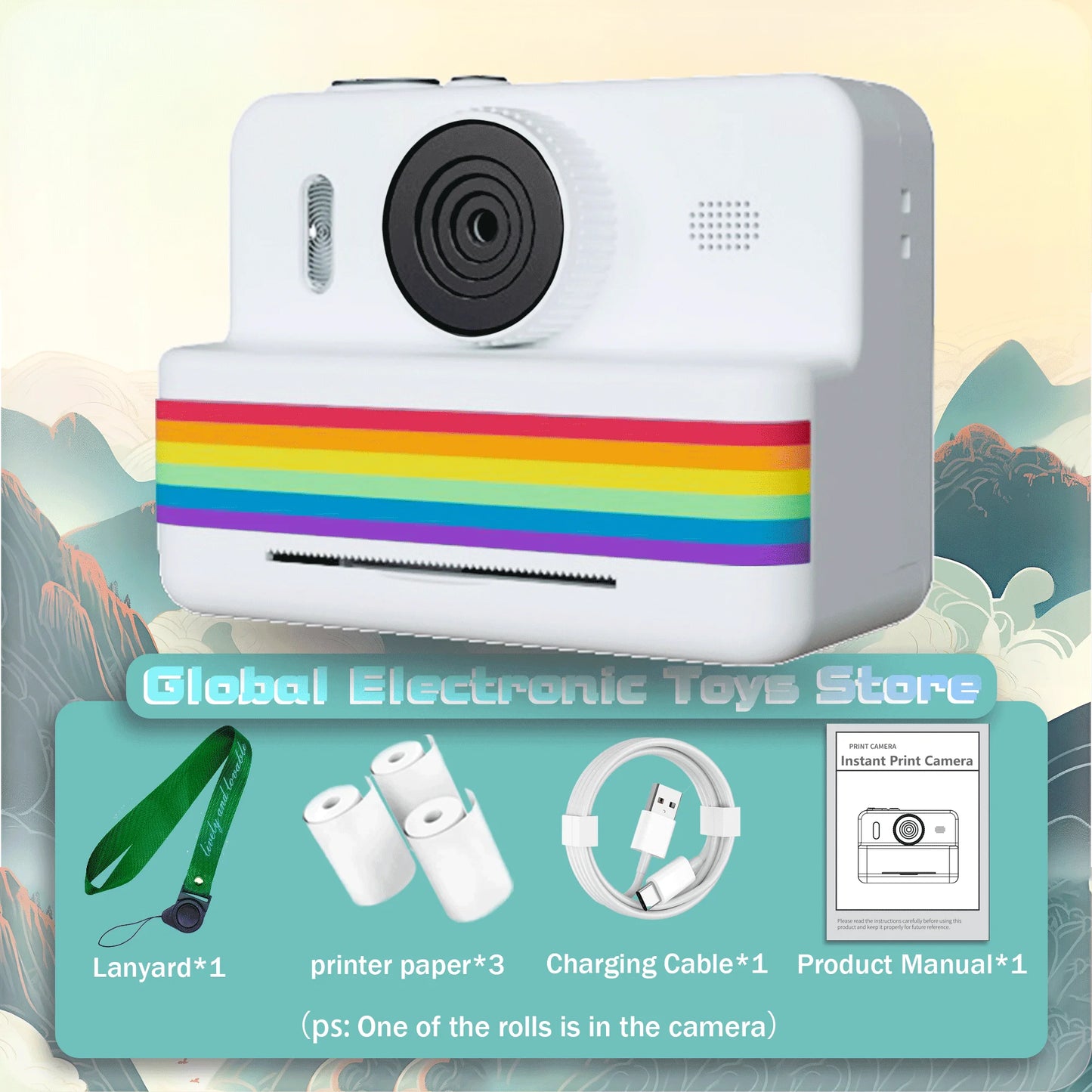 2.8 Inch Instant Print Camera