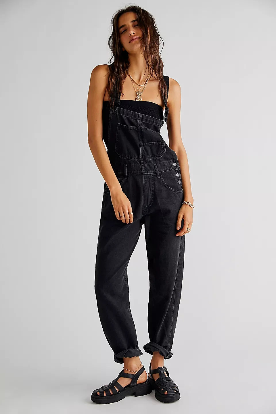 Denim Long Jumpsuit