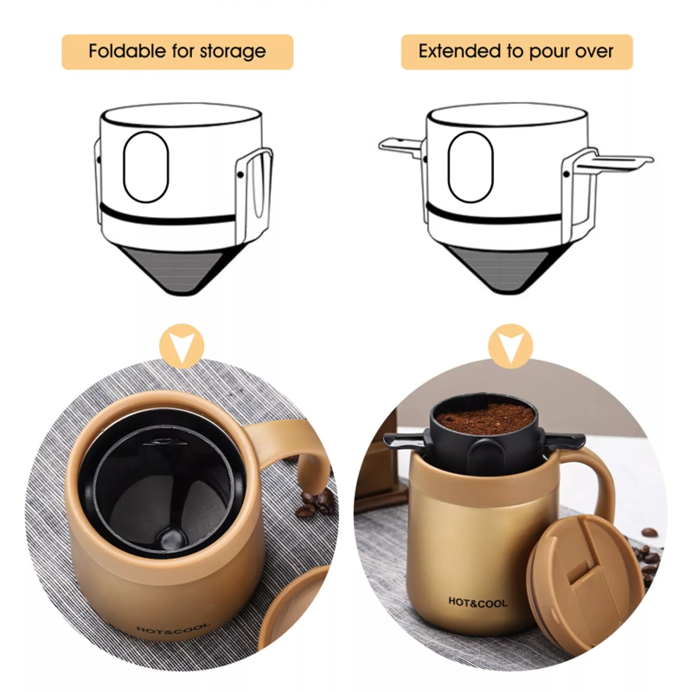 Portable Coffee Filter – Enjoy Fresh Coffee Anywhere 