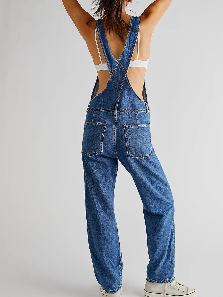 Denim Long Jumpsuit