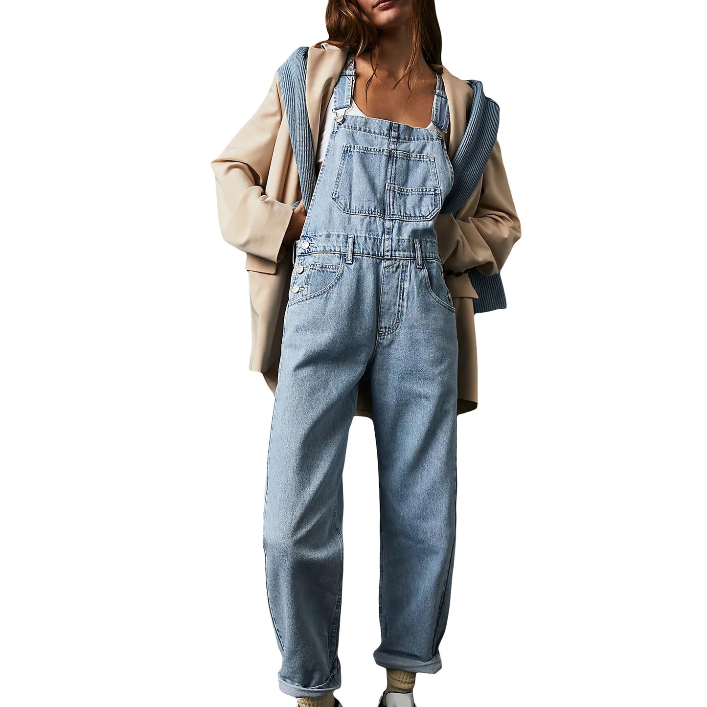 Denim Long Jumpsuit