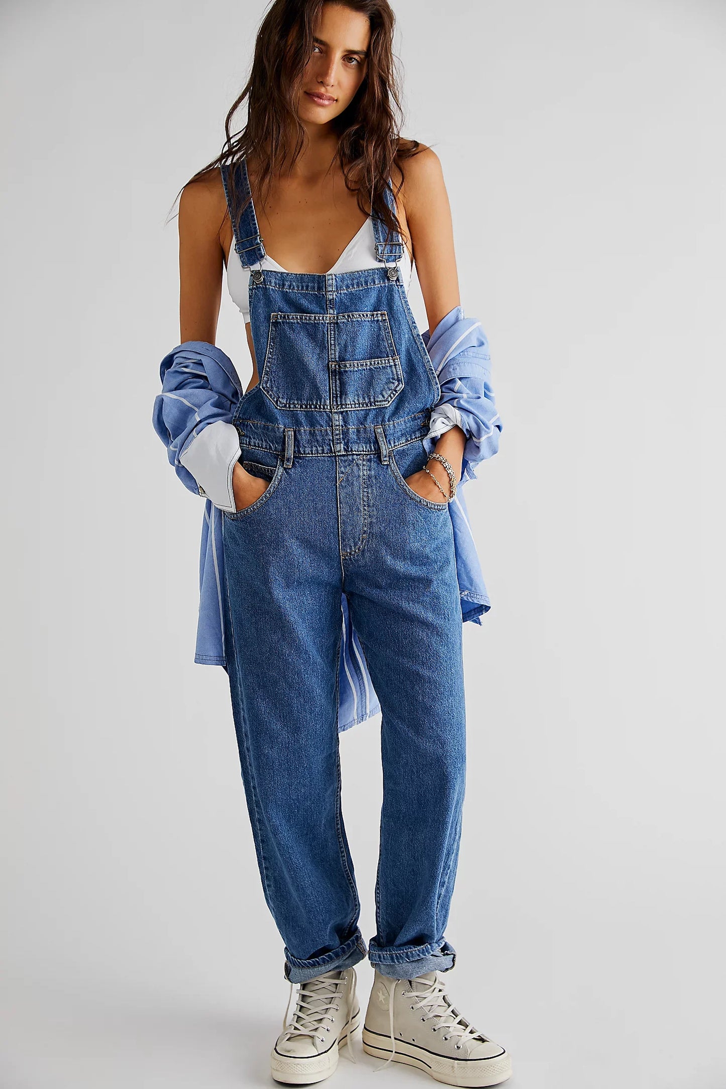 Denim Long Jumpsuit