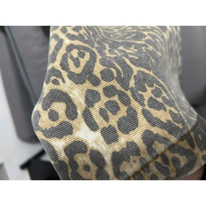 Leopard Print Loose Jeans