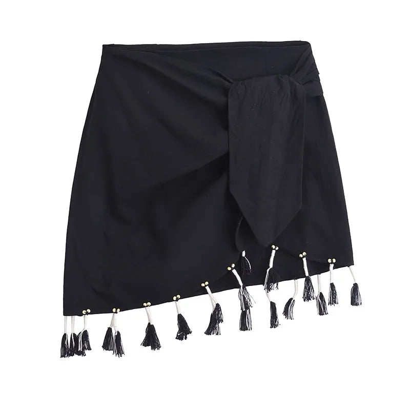 Black Asymmetrical Skirts