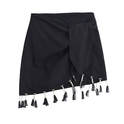 Black Asymmetrical Skirts