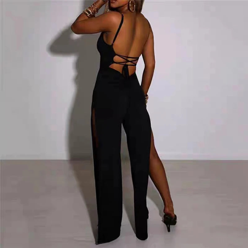 Backless Strap Jumpsuit