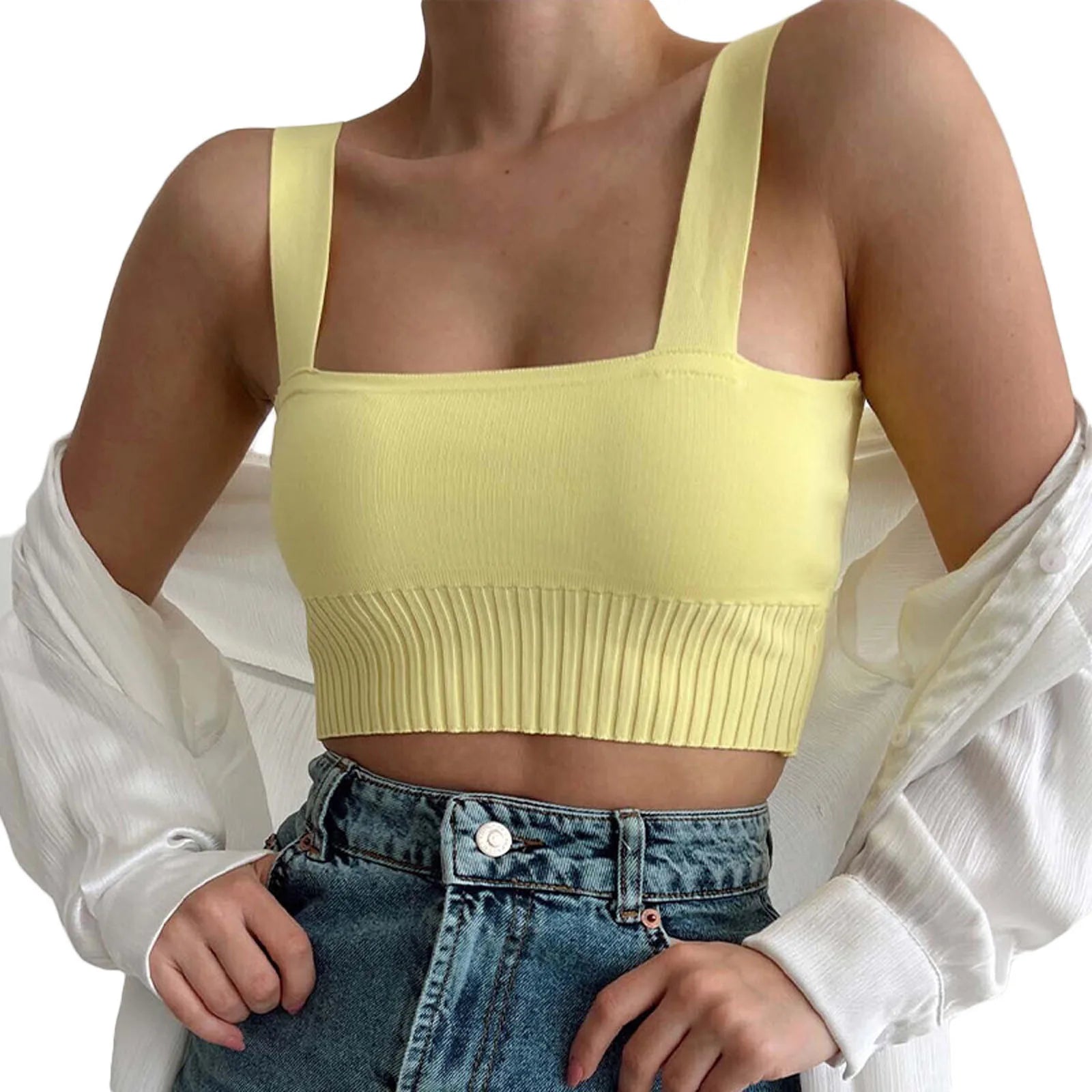 Sleeveless Backless Crop Top