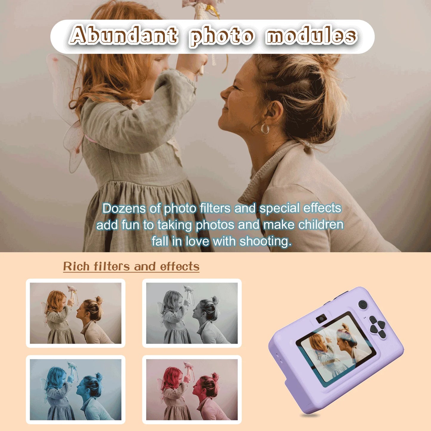 2.8 Inch Instant Print Camera