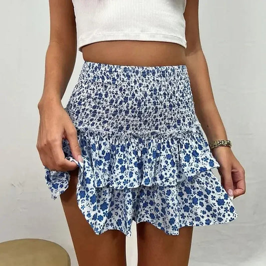 Elastic High Waist Skirts 