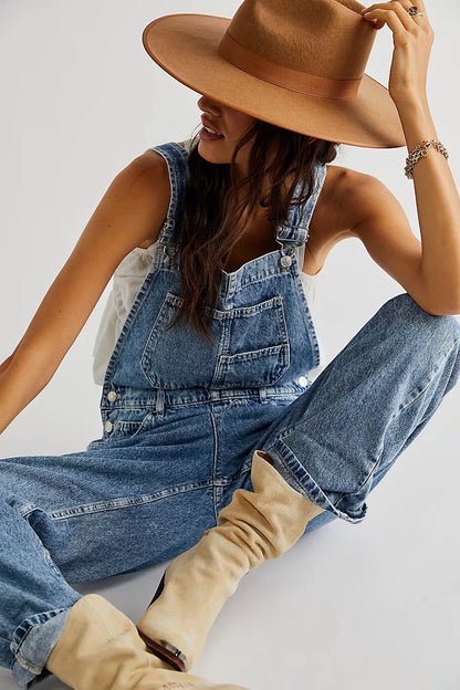 Denim Long Jumpsuit