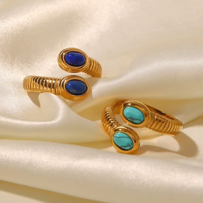 Blue and Turquoise Stone Rings