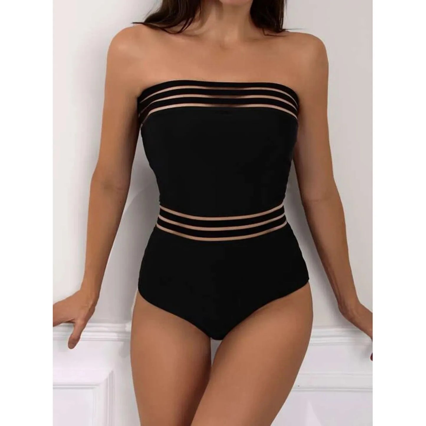 Black One Piece Swimsuit