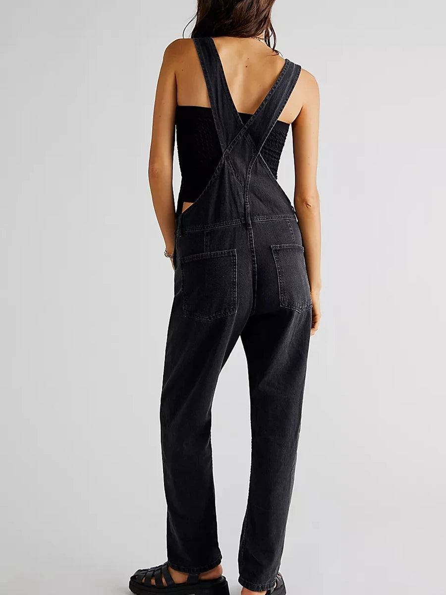 Denim Long Jumpsuit