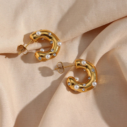 Pearl Chunky Earrings