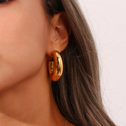 Chunky Hoop Earrings