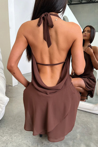 Draped Sexy Mini Dress